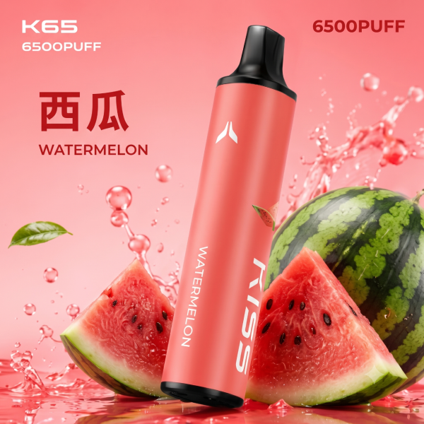 一次性電子煙｜KIS5 磁吸雙味 6500口 - 西瓜口味
